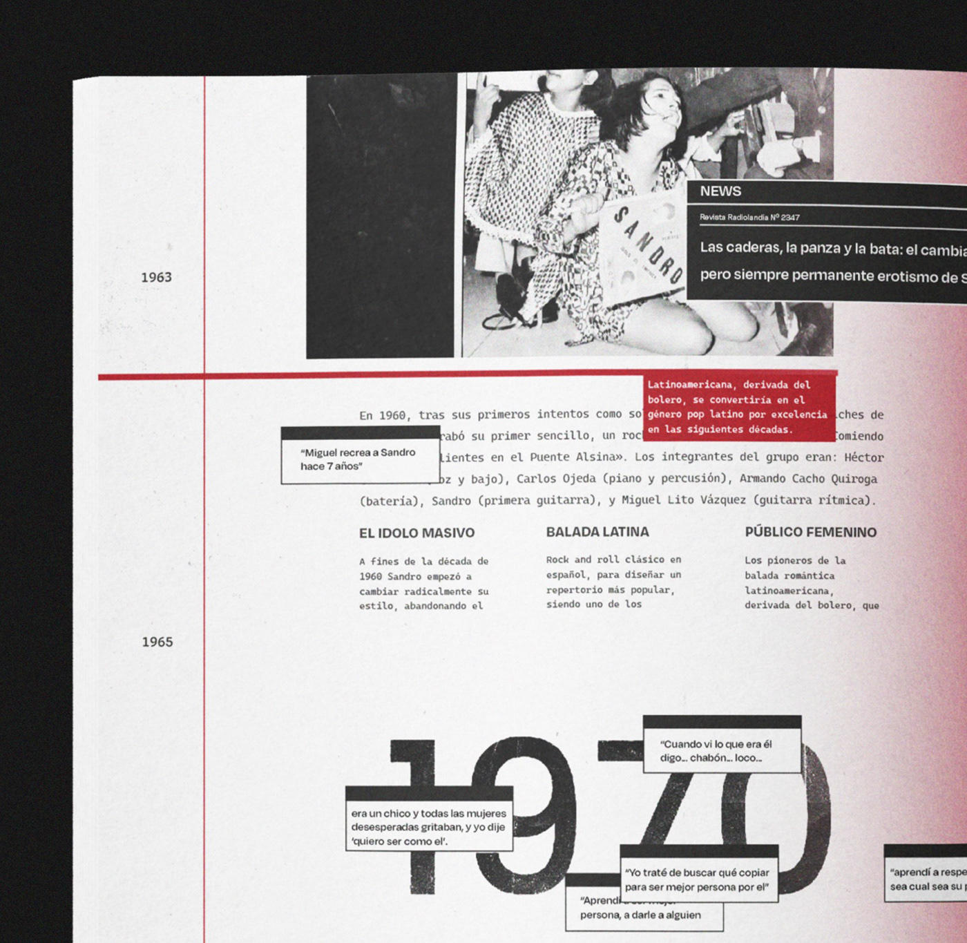 tipografia longinotti uba fadu diseño gráfico argentina editorial ILLUSTRATION  Longinotti 2 Sandro de america