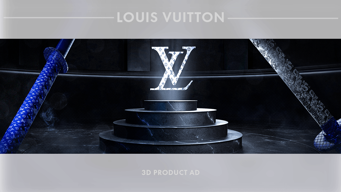 3d Product Animation CGI Render visualization 3D Louis vuitton Fashion 