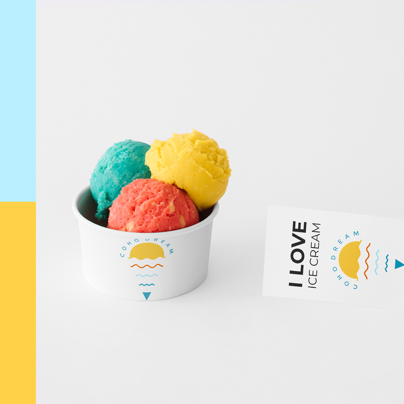 Branding design food logo Ice Cream Logo logo logo inspiration minimalis logo