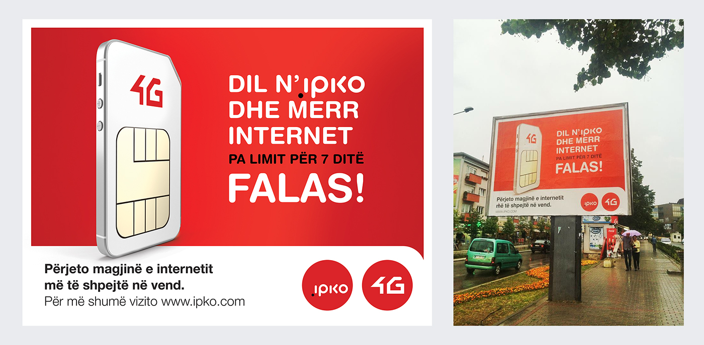 Ipko 4g SIM card campaign