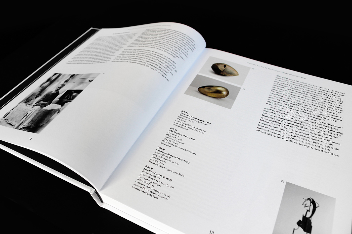 gonzales Picasso Bookdesign Brancusi coverdesign Gemeentemuseum DenHaag timbisschop artbook catalog