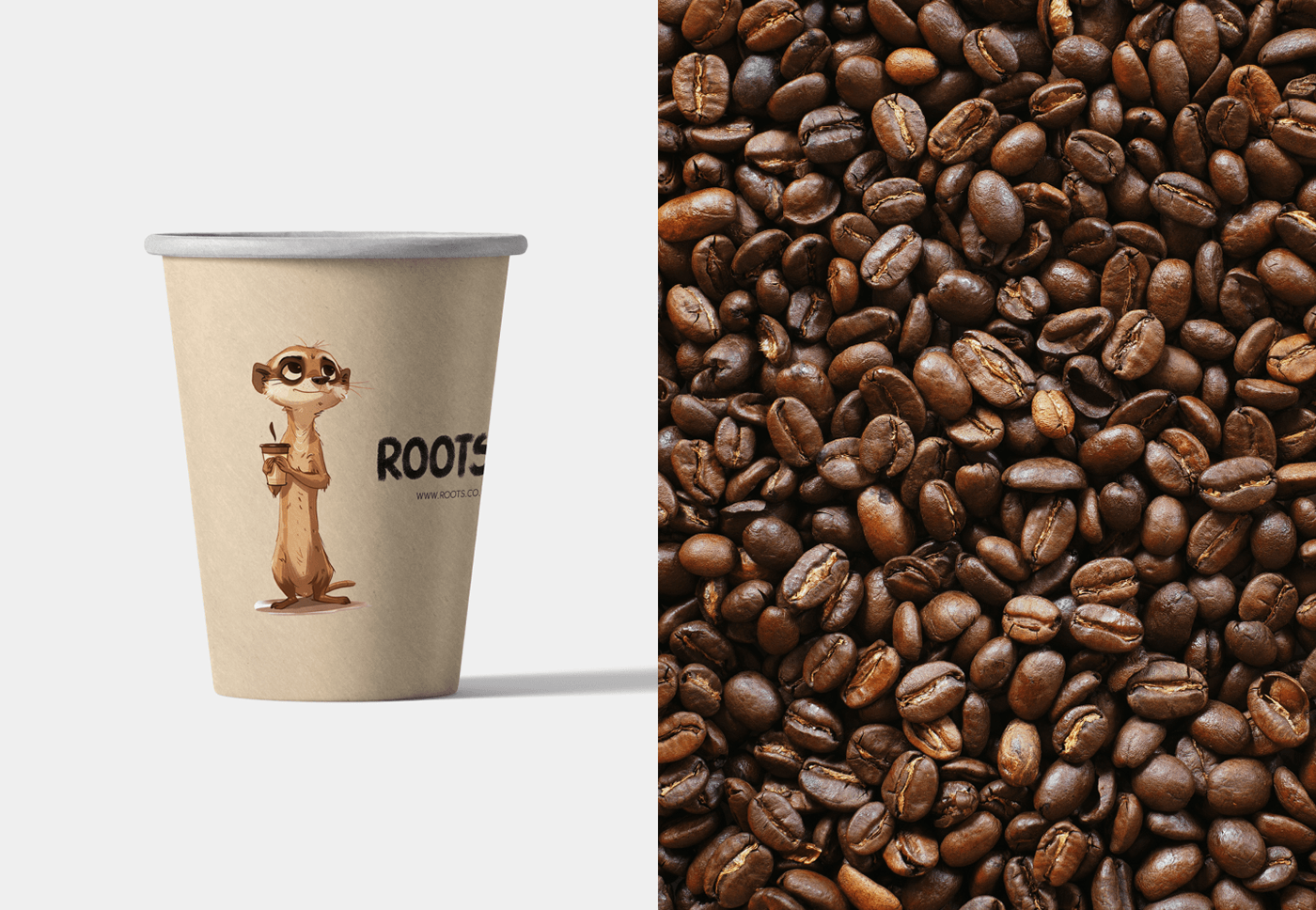 Brand Identity for eco-friendly store. Coffee cup design.