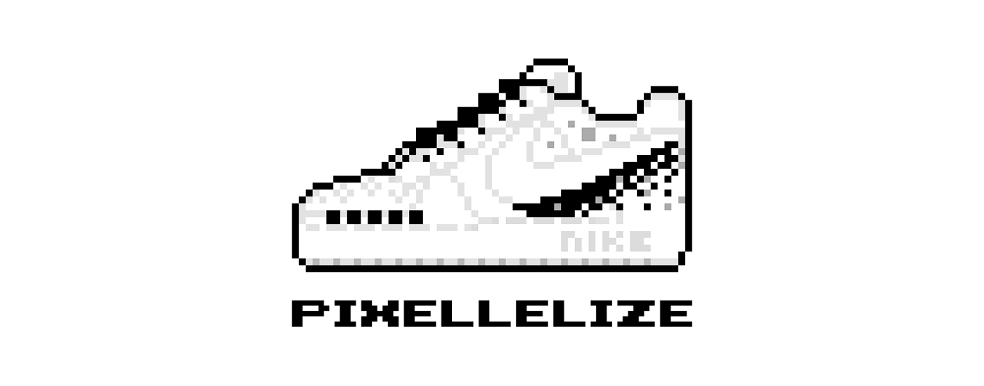 8bitart airforce artpaint CFC custom shoes MUSINSA Nike pixelart pixellelize Retro