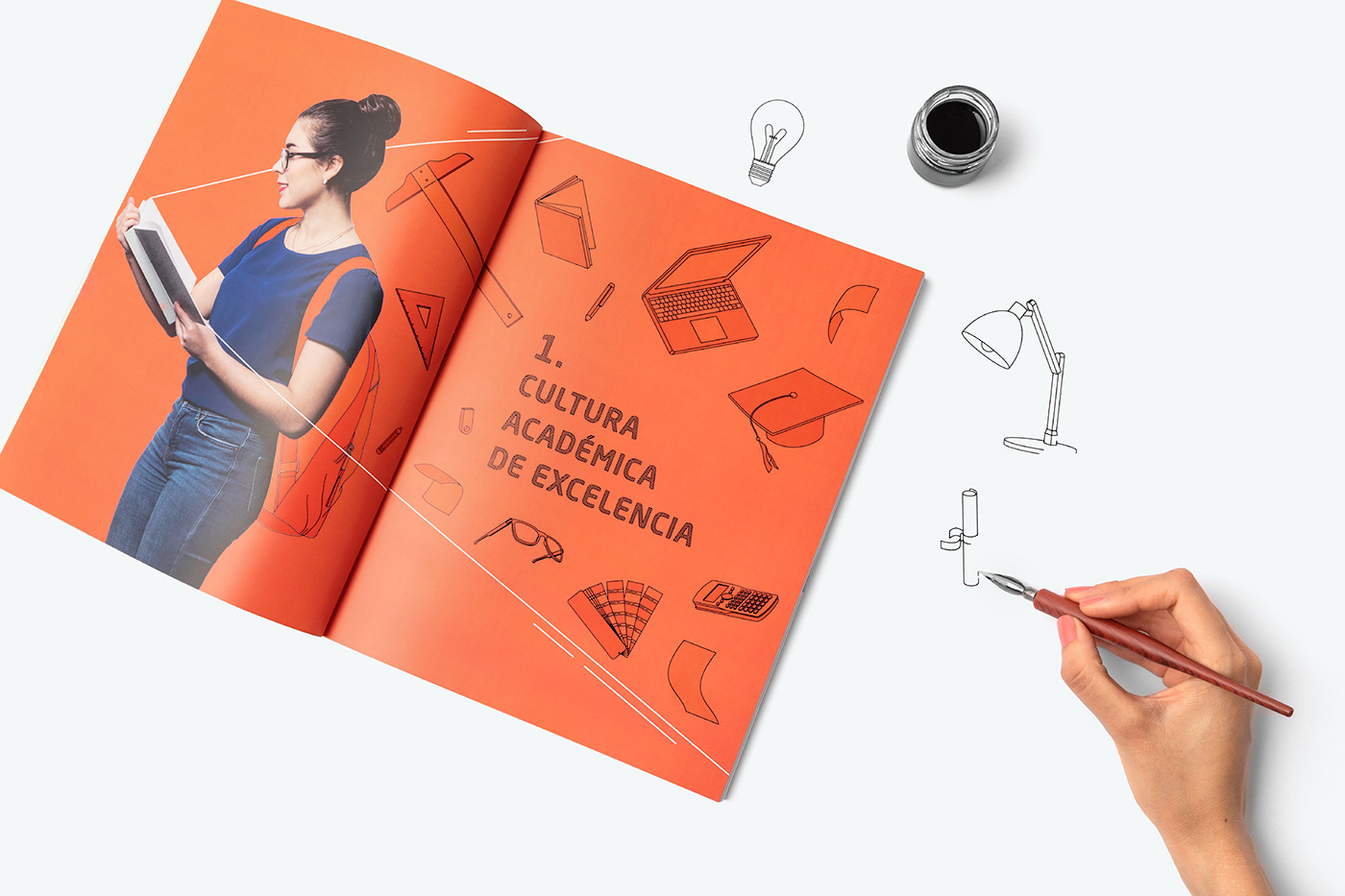 editorial annual report ILLUSTRATION  University Photography  concept graphic design  infographic mexico