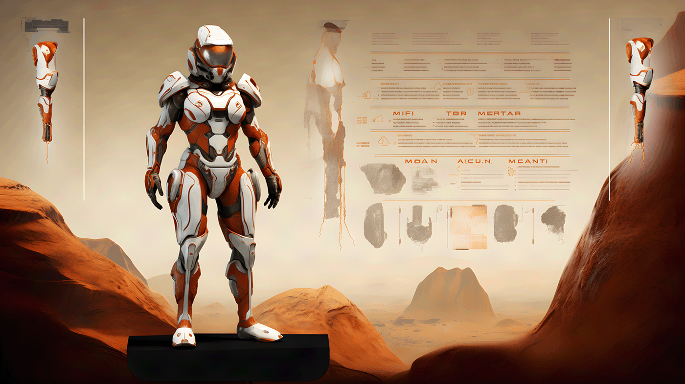 Space  concept art Character design  ai midjourney spacedesign