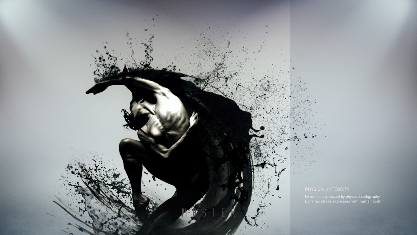 huawei P8 Choreography   3D illustration advertising design dongho lee Promo Film styleframes