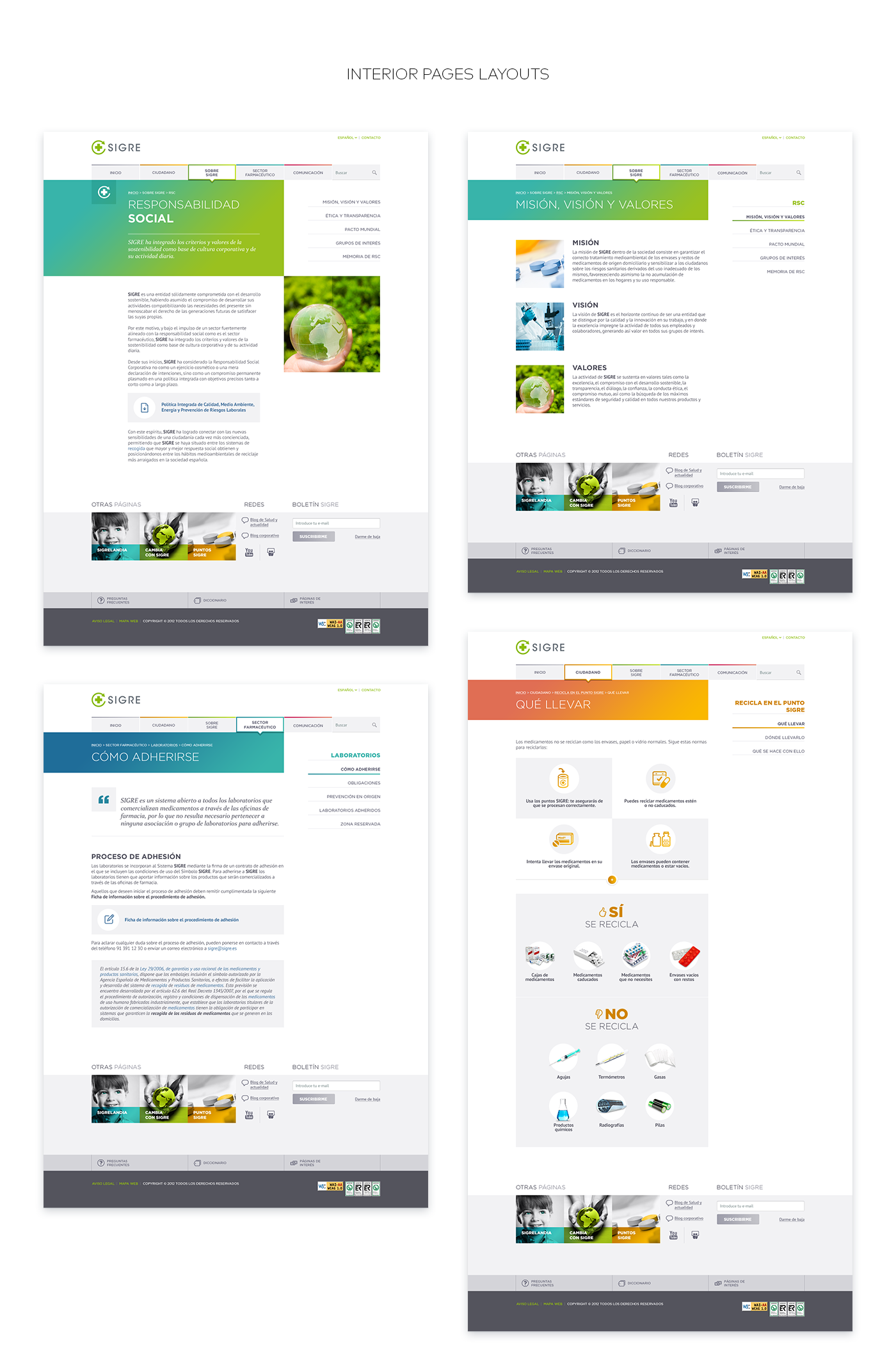 grid square grid colorful environment Layout clean website redesign