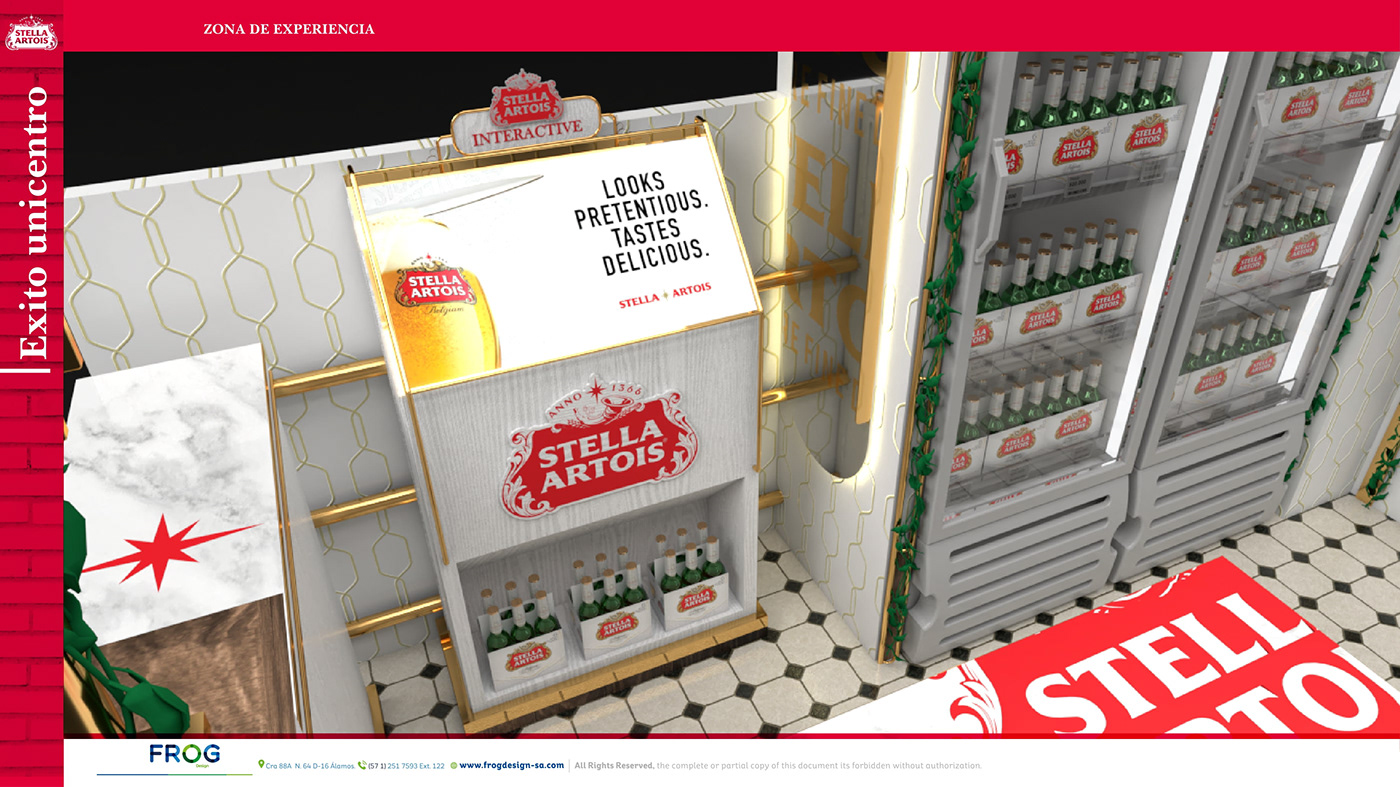 beer blt Exhibition Design  Point of Purchase Point of Sale pop posm Retail Stella Artois