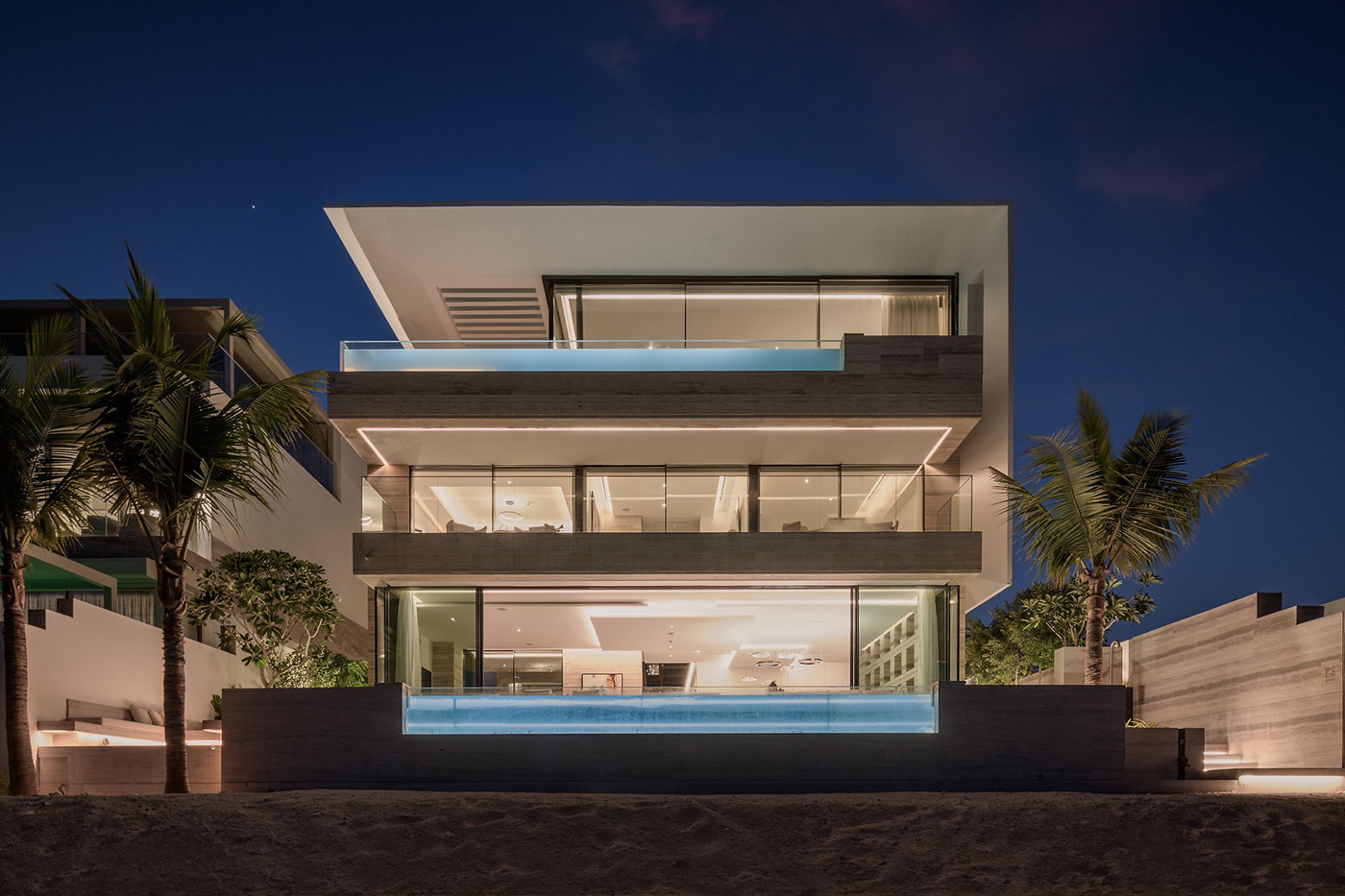 architecture design palm jumeirah dubai Interior house residential exterior