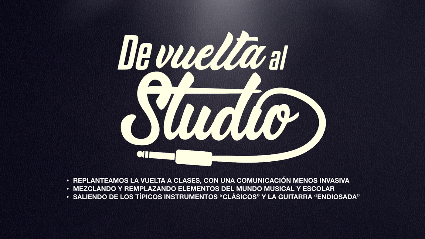 Audiomusica Campaña estudiante publicidad Maqueta boceto idea Propuesta creatividad