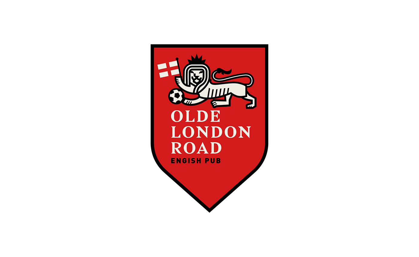 Olde London Road Identity, English Style Soccer Pub