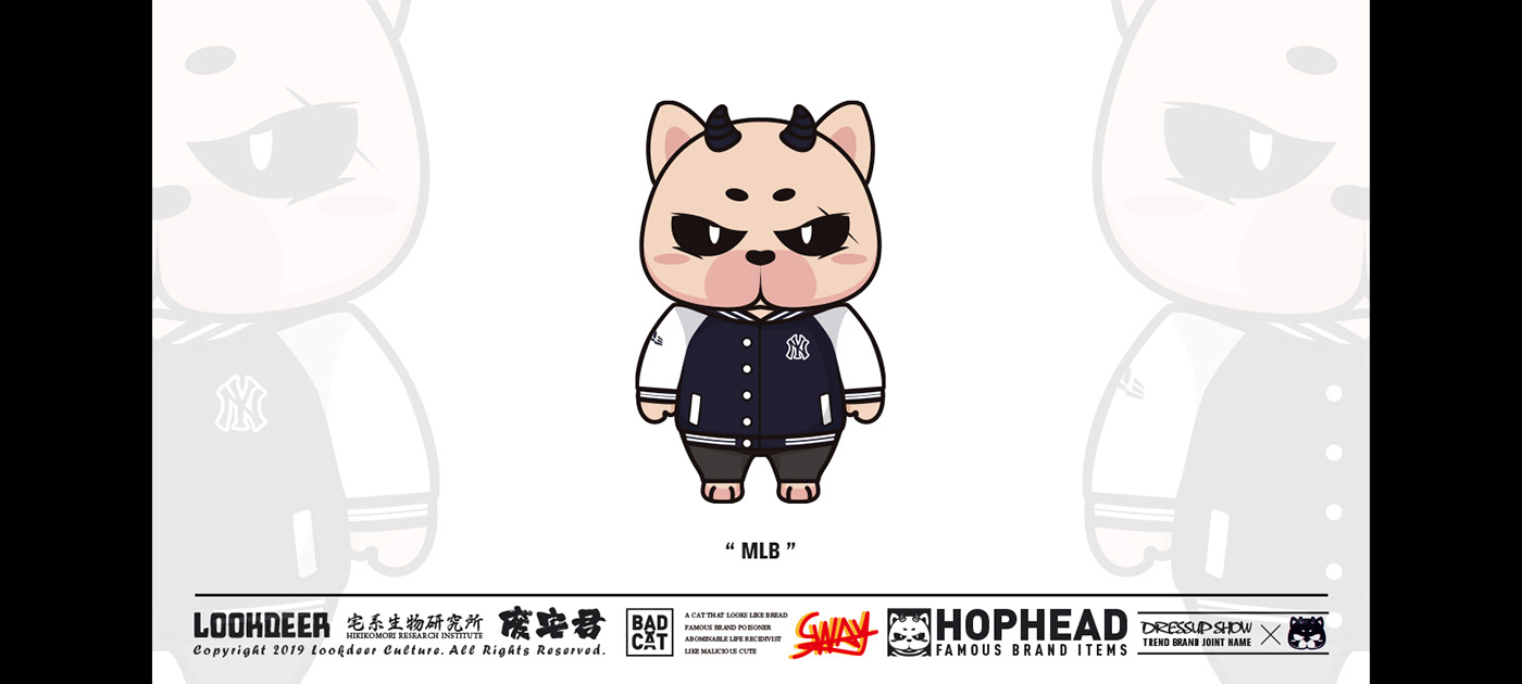 brand clothing Cat Character popular sway trend