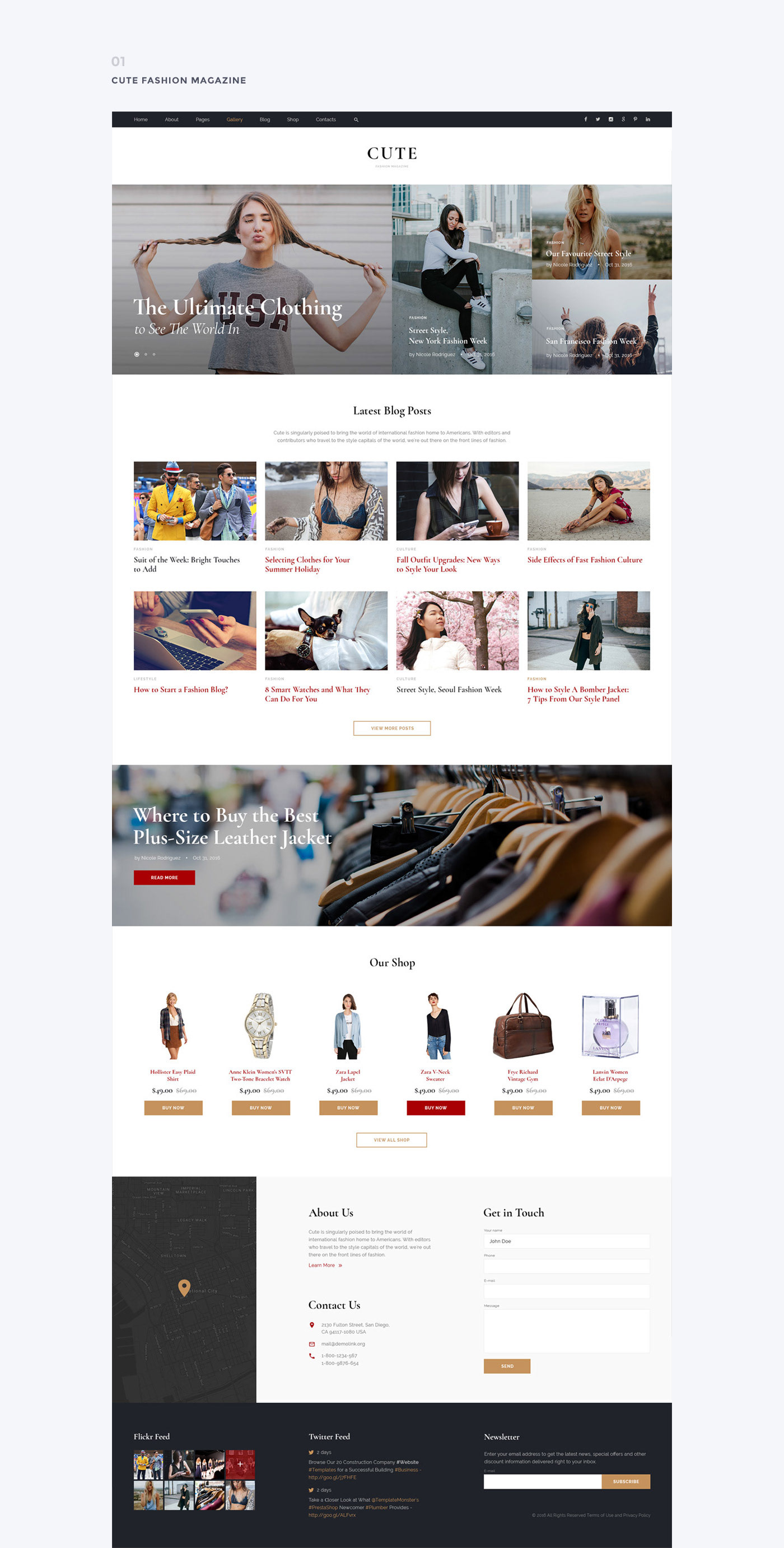 Fashion  business call center banking News Portal interior design  photographer blog template ui design Website