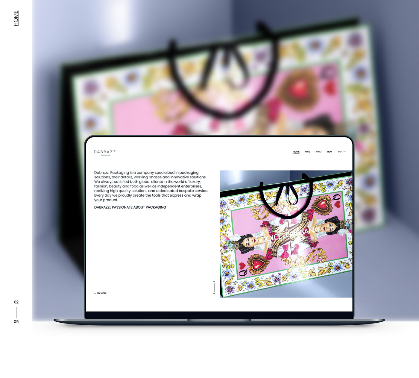 italian brand wordpress Italy Web modern Fashion  site minimal design Packaging