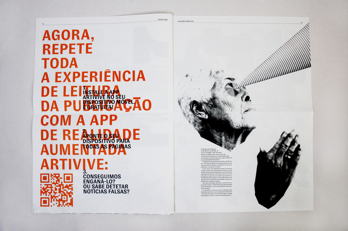 newspaper fake news jornal news truth augmented reality lies Porto design biennale notícias falsas Realidade Aumentada
