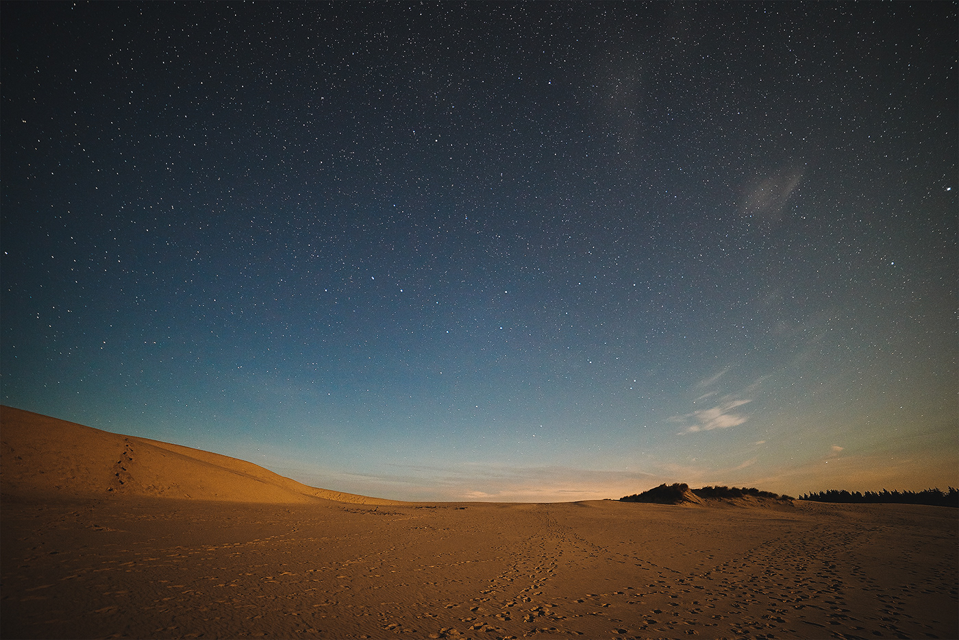 Adobe Portfolio milkyway stars dune sand desert denmark skagen rabjerg mile Landscape