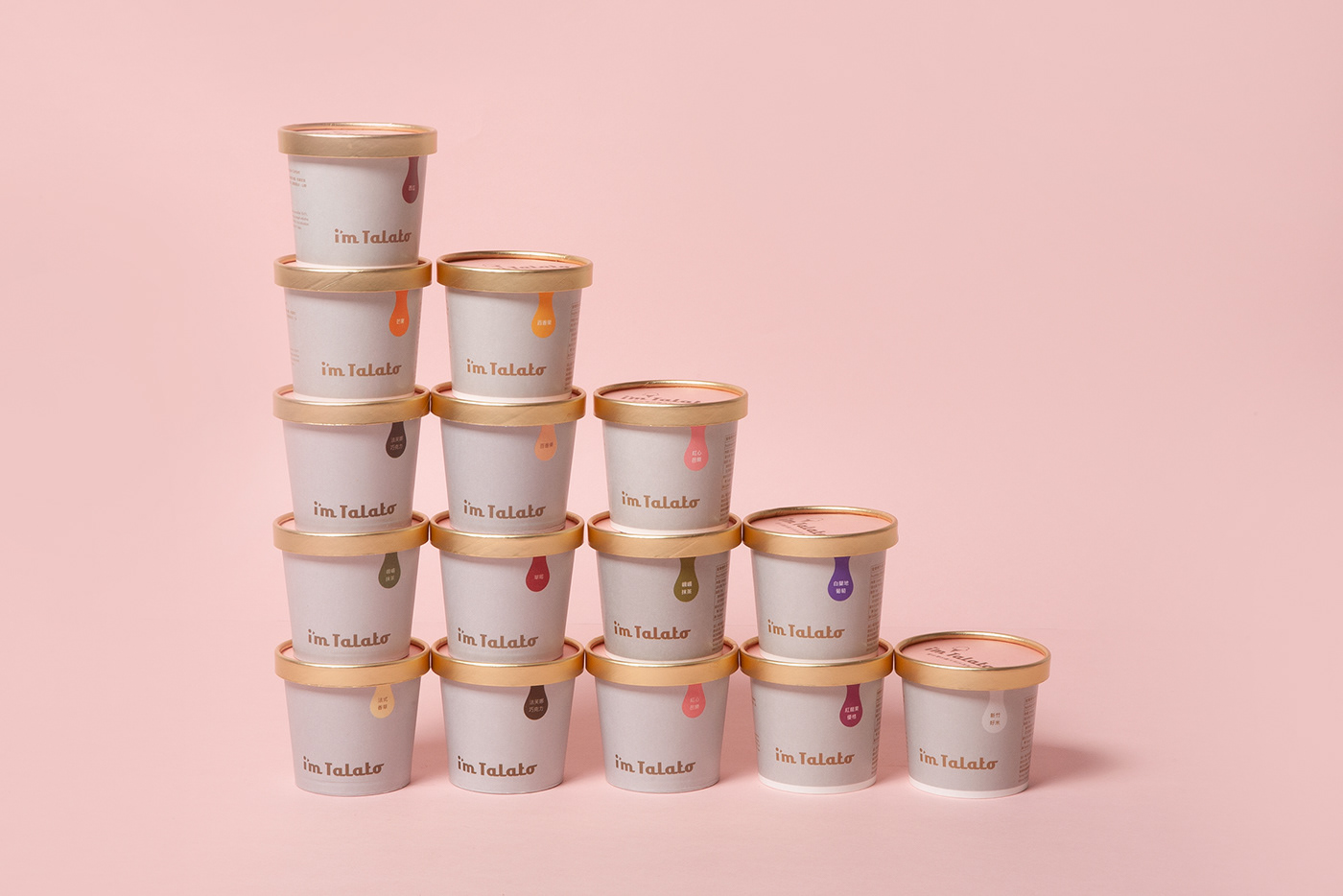 ice cream Talato googoods branding  package Interior