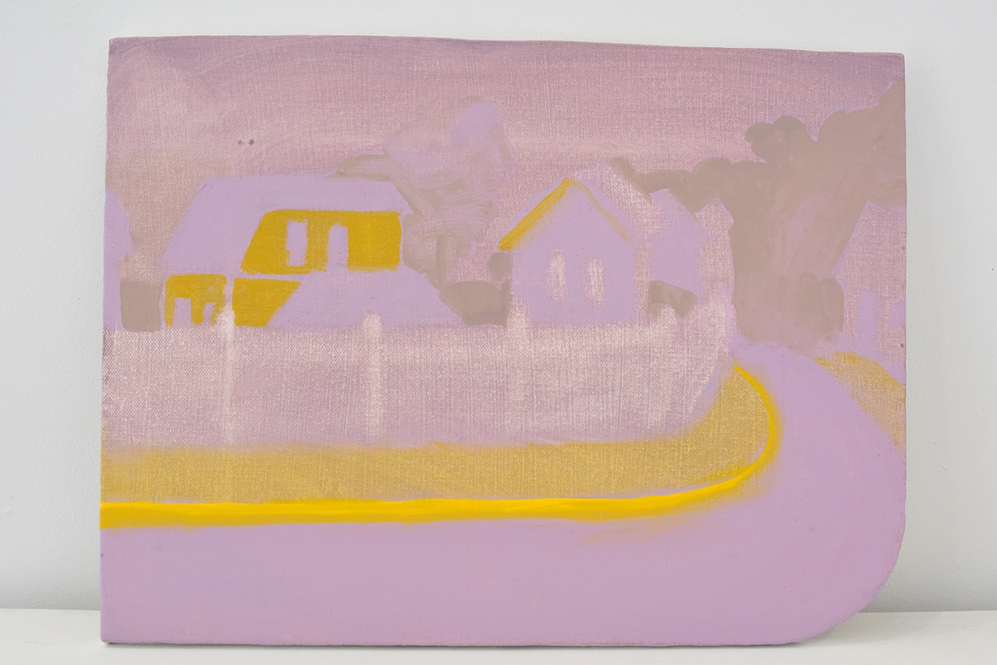 painting   houses purple oil paint paint canvas