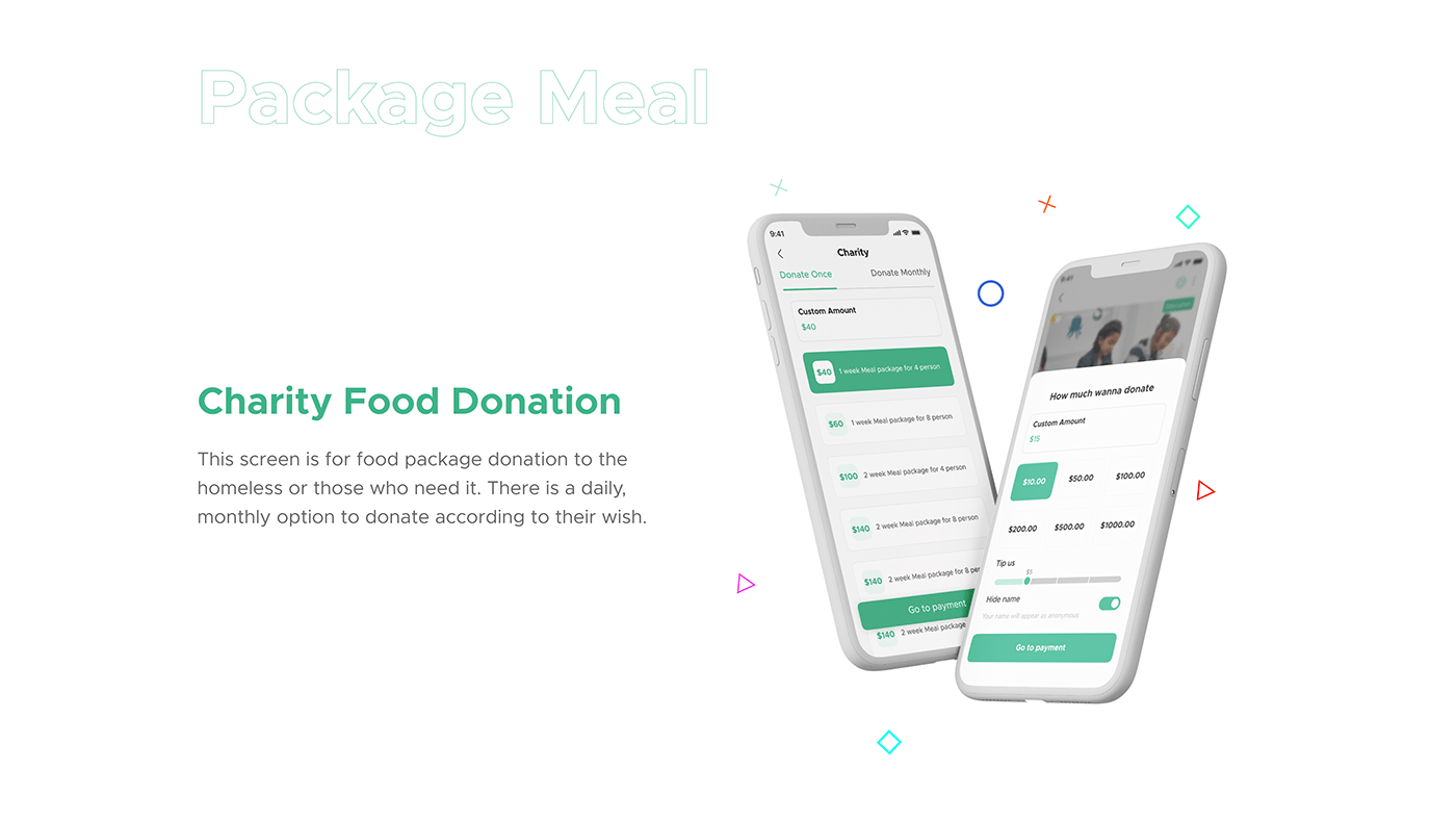 app design Case Study Mobile app donate donate app UI/UX donation charity non-profit fundraising
