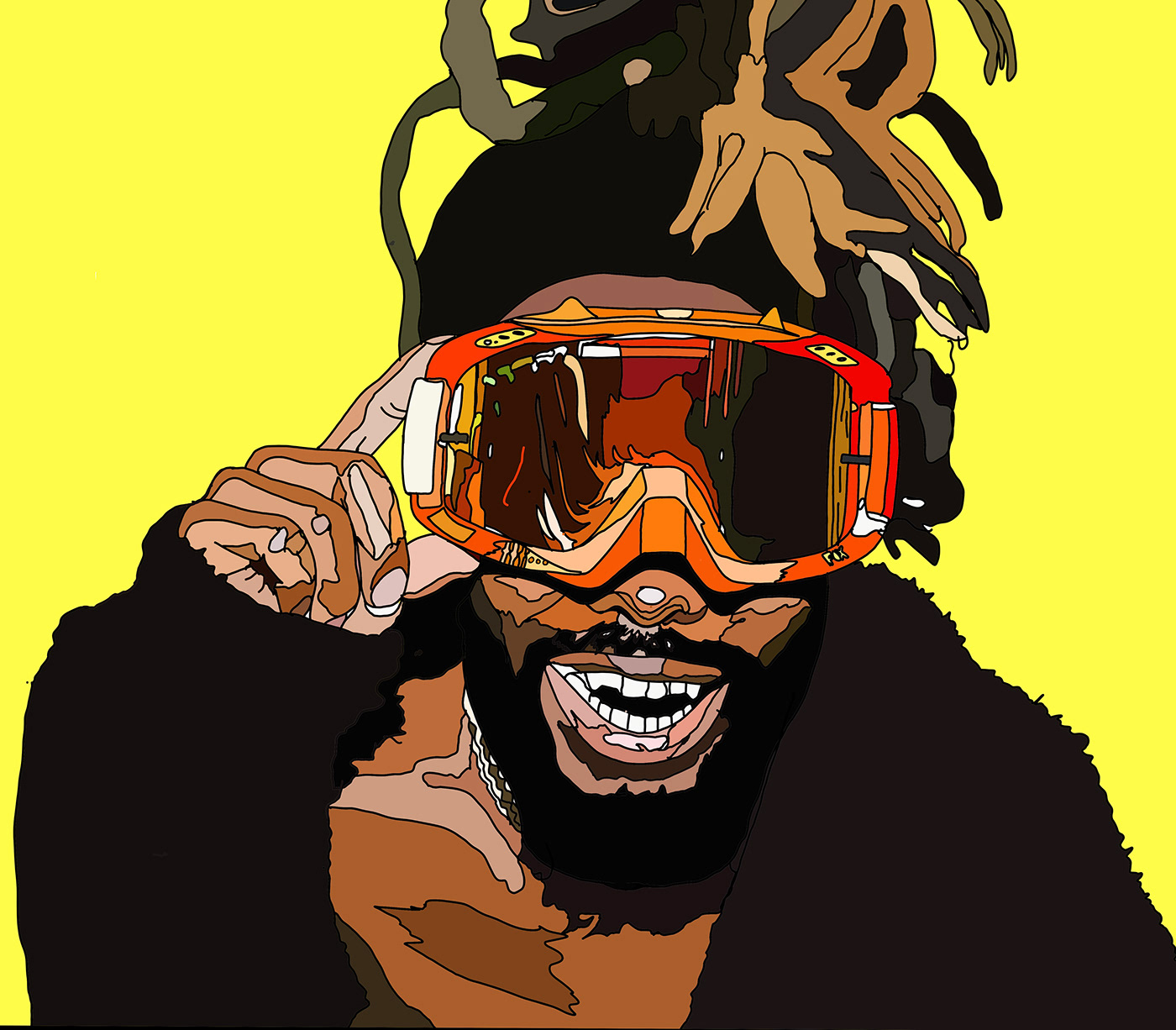 hip hop ILLUSTRATION  music portrait rap