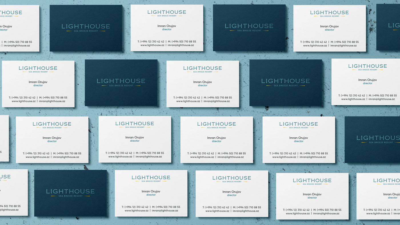 Residence lughthouse sea hotel Office Braning Typographic Logo simple