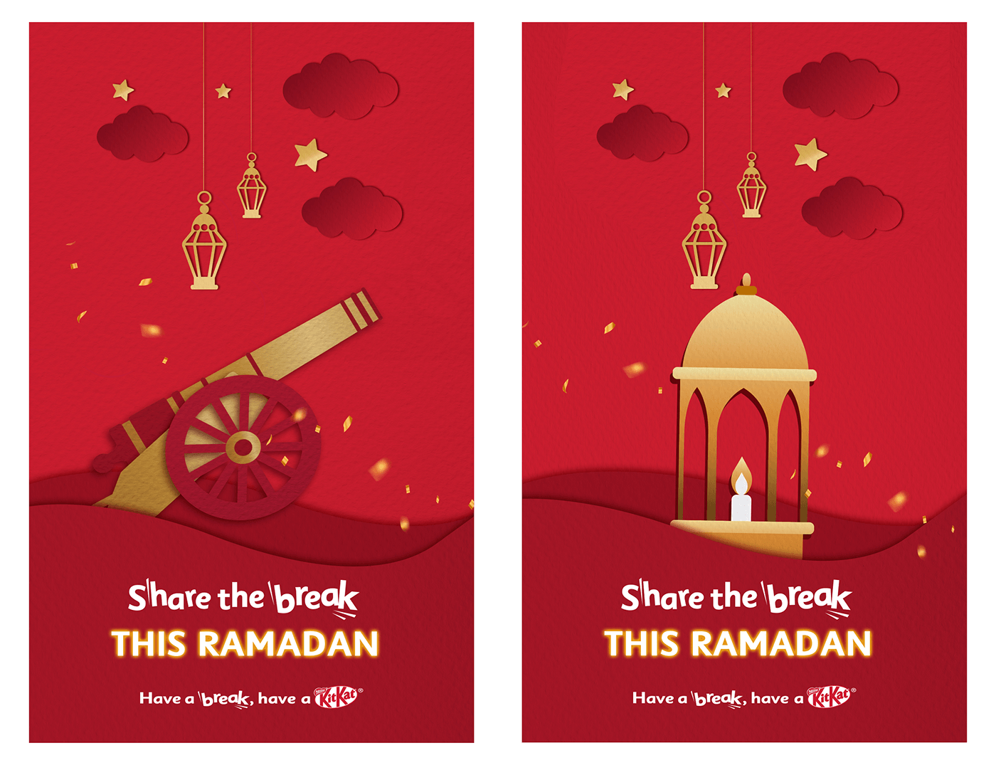 Advertising  visualization chocolate paper art ramadan key visual art direction  campaign