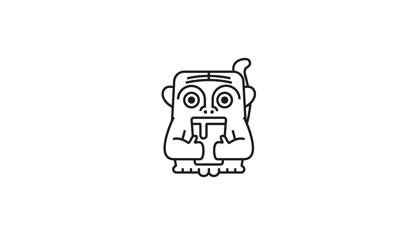 cocktail monkey Tiki drink logo branding 