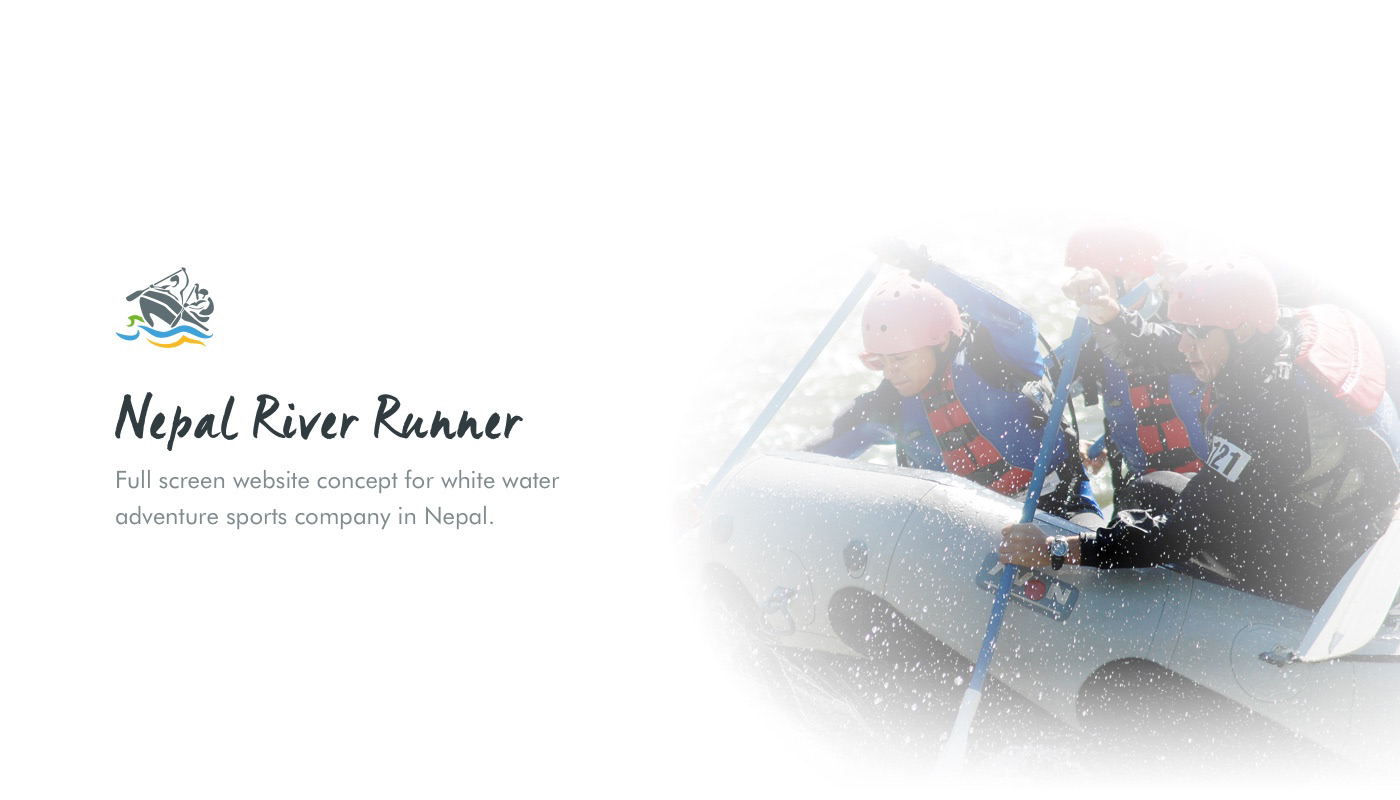 adventure UI/UX Web Design  concept minimal Website nepal modern water Photography 