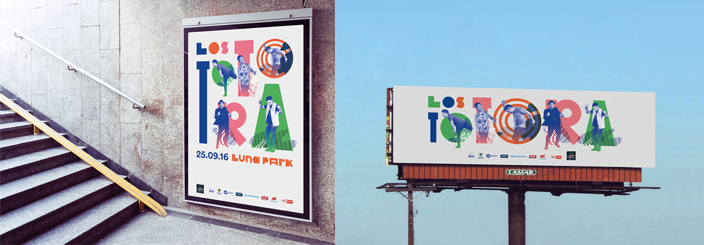 pop music band Show visuals ads shapes cumbia