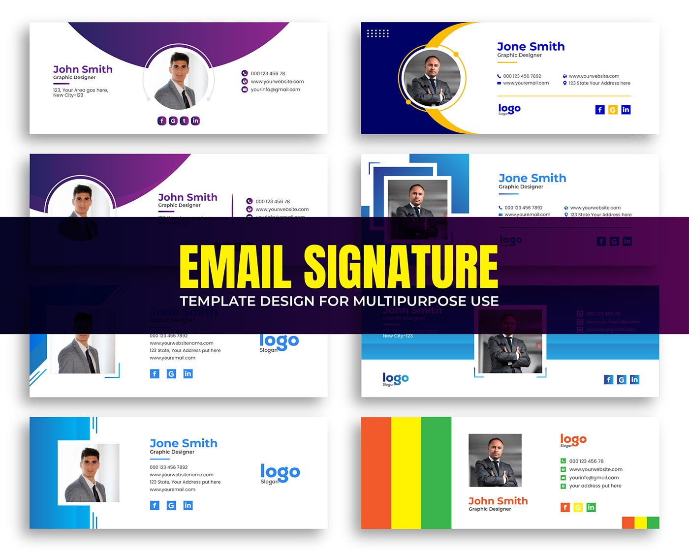 corporate Email Email Design Email Footer email signature email spam facebook cover minimal email signature social media cover template