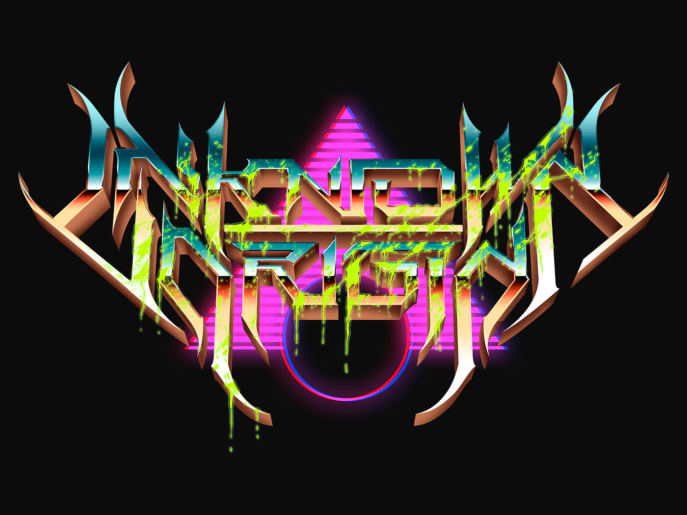 80s logo Logo Design Logotype metal Metalcore Retro visual identity wave
