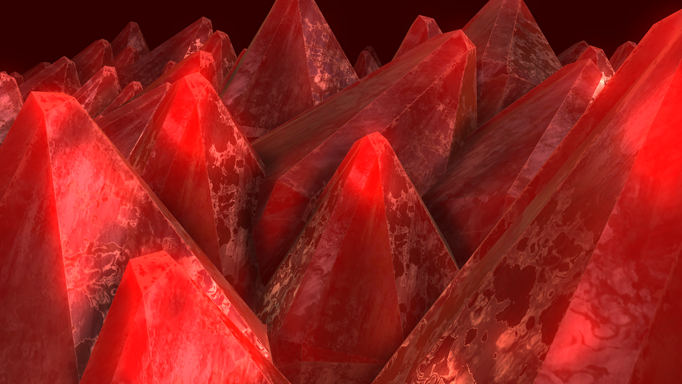 3D model uvmap   crystal element3d texture cristais Substance Painter surface red game