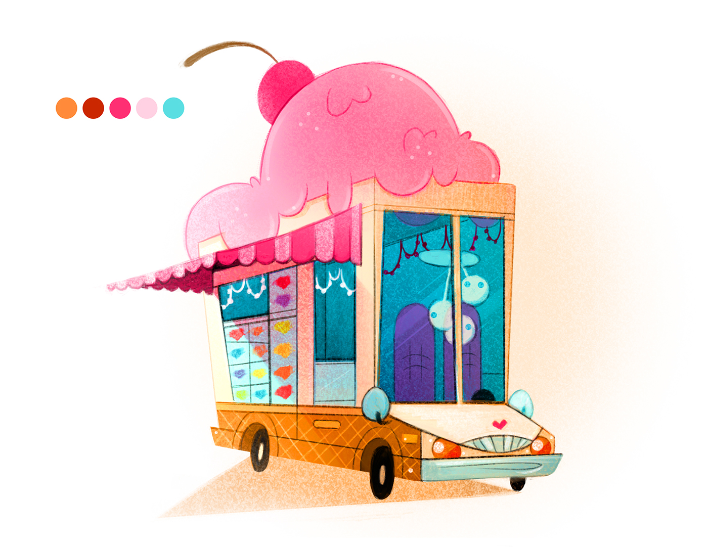 Video Games icecream comic icecream truck summer dessert characterdesign visualdevelopment props ccsportfolios