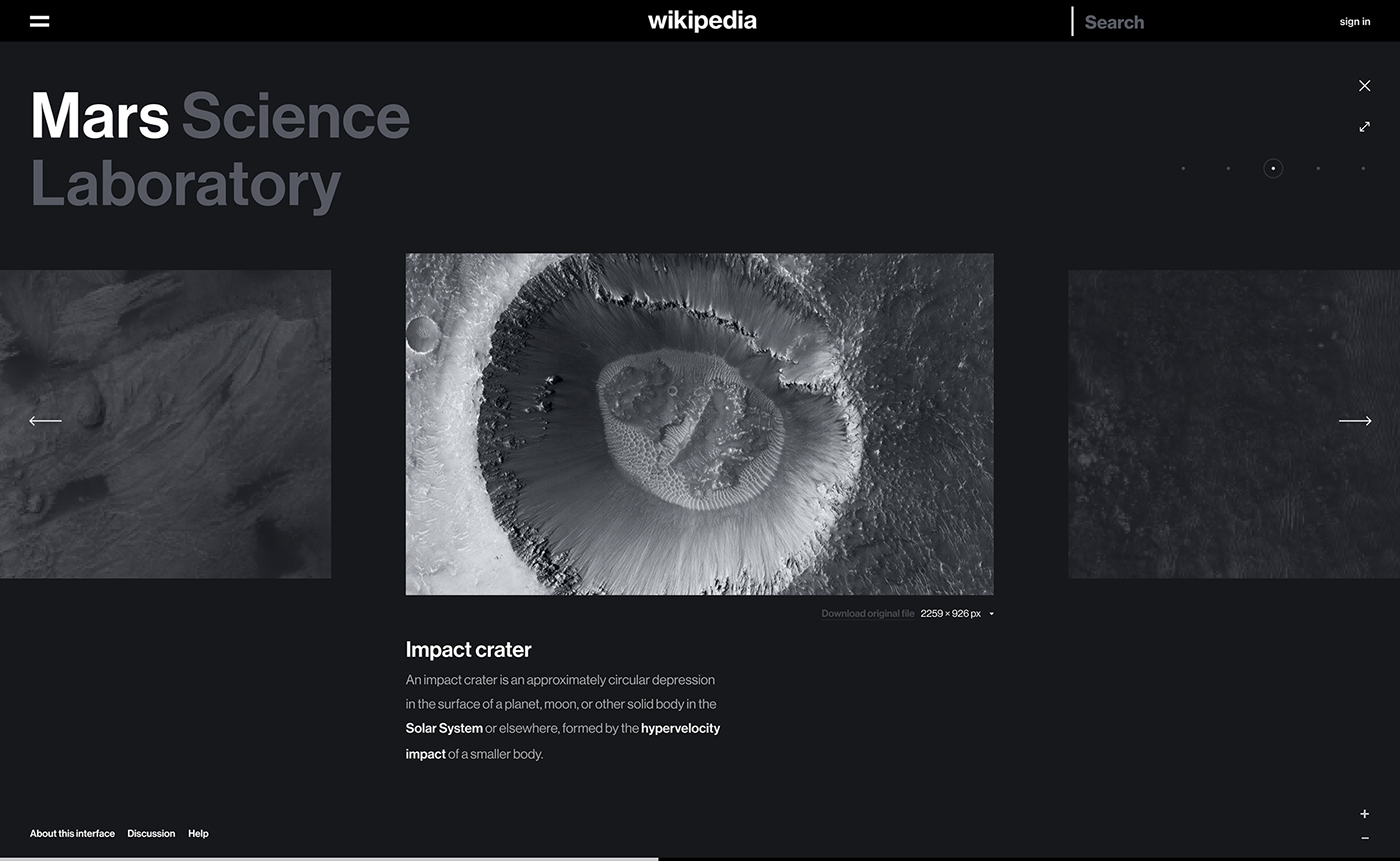 minimal Wikipedia clean White Planets Dinosaur Web uiux concept Agima