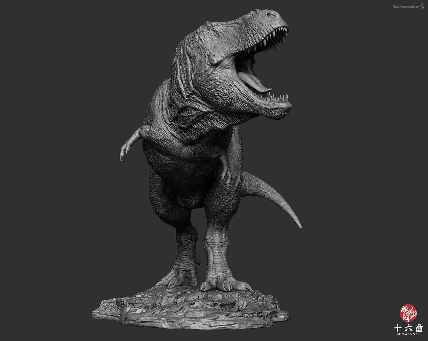 3d printing Dino Dinosaur paleoart showanna showannastudio trex tyrannosaurus tyrannosaurus rex vladkonstantinov