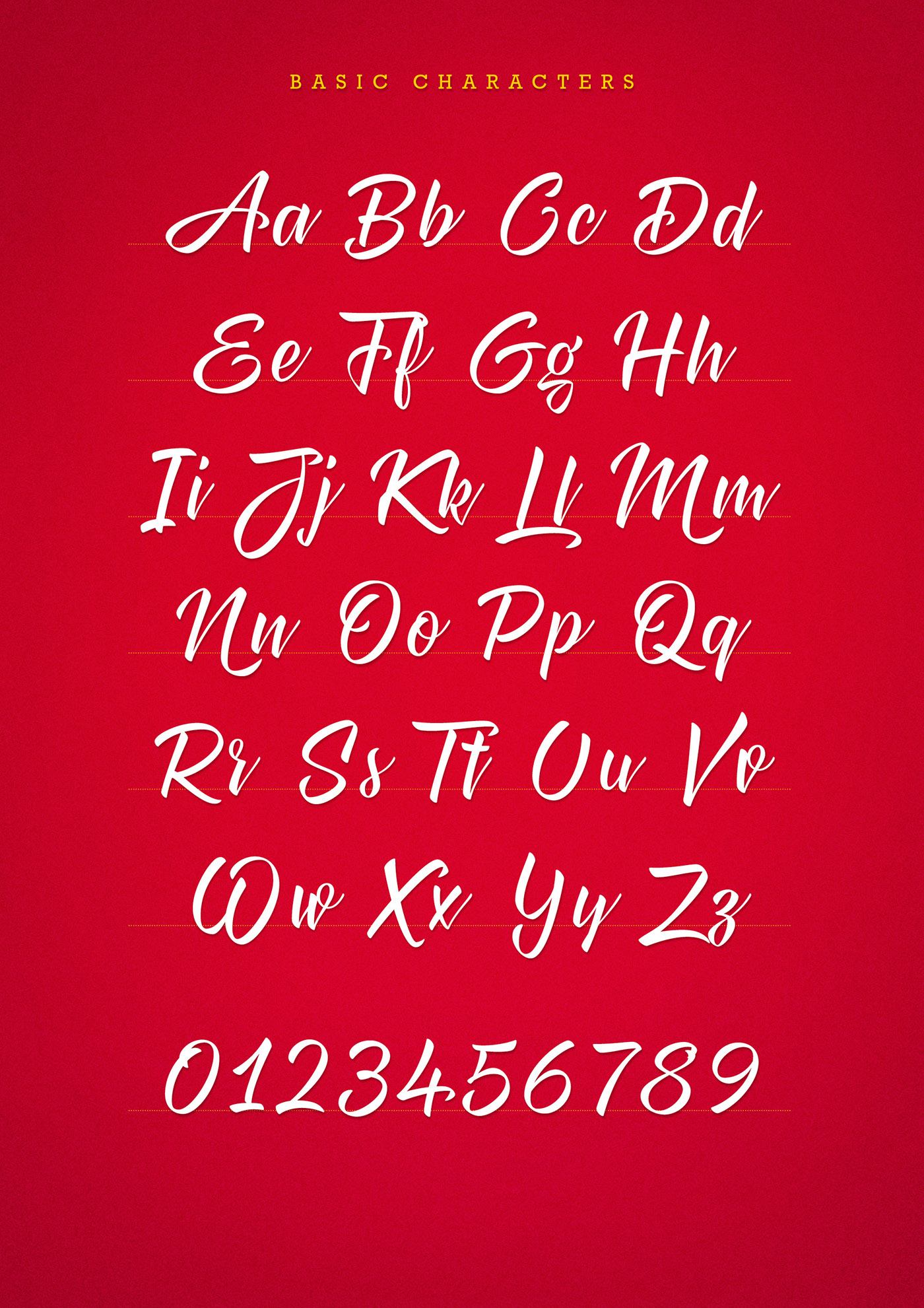 Script lettering font Typeface