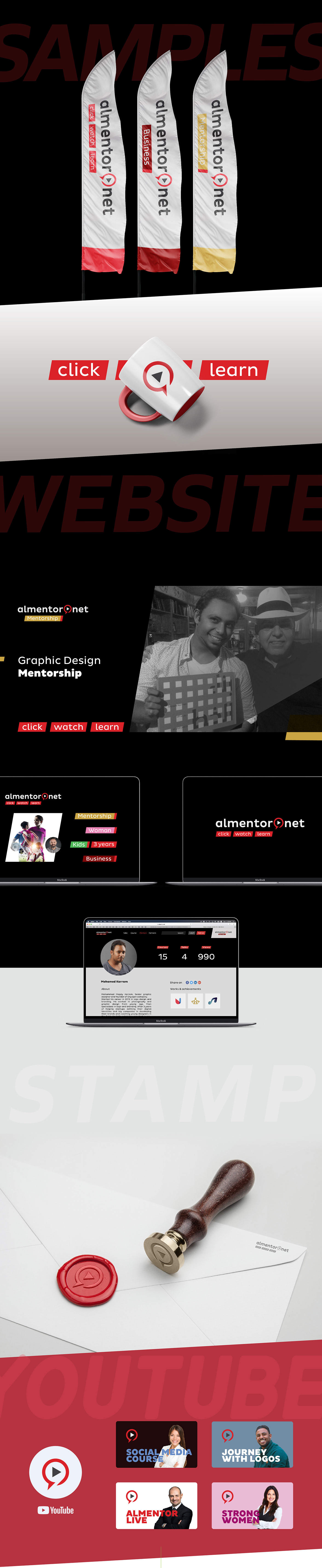 almentor brand dubai Golden Ratio icons logo Rebrand sublogos Web