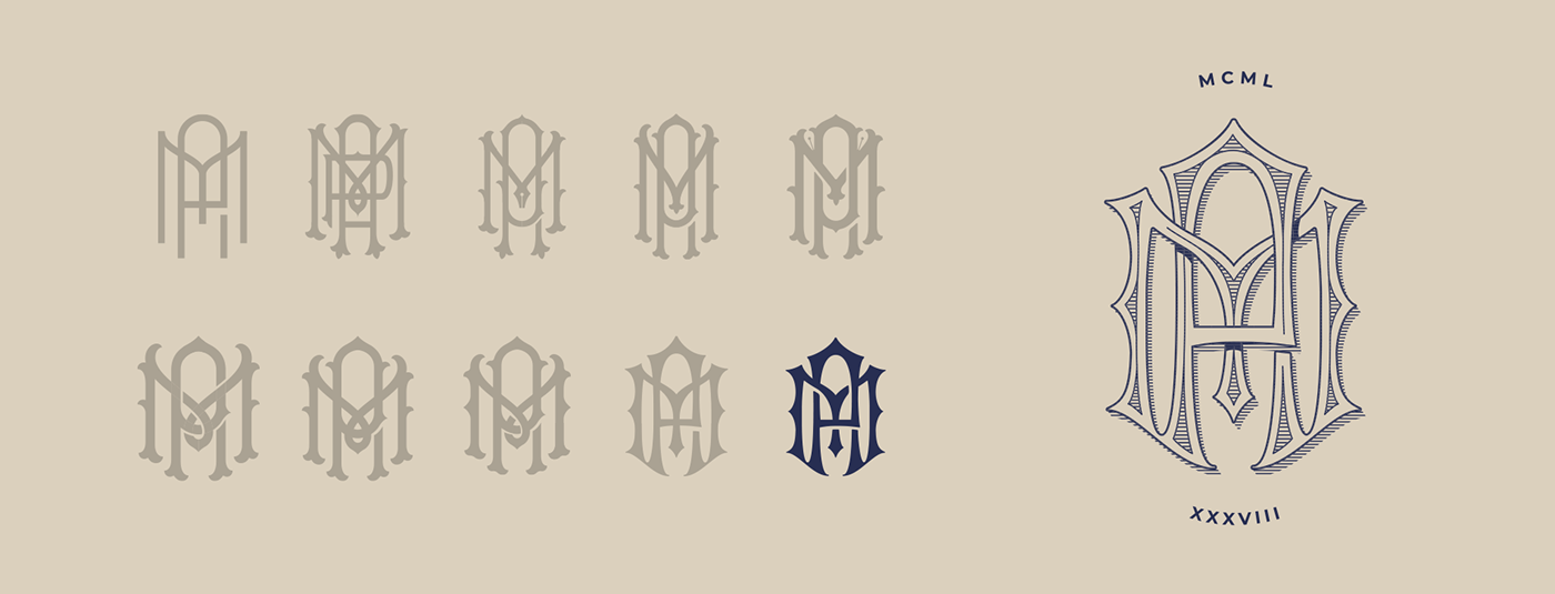 design lettering monogram ornament typography  