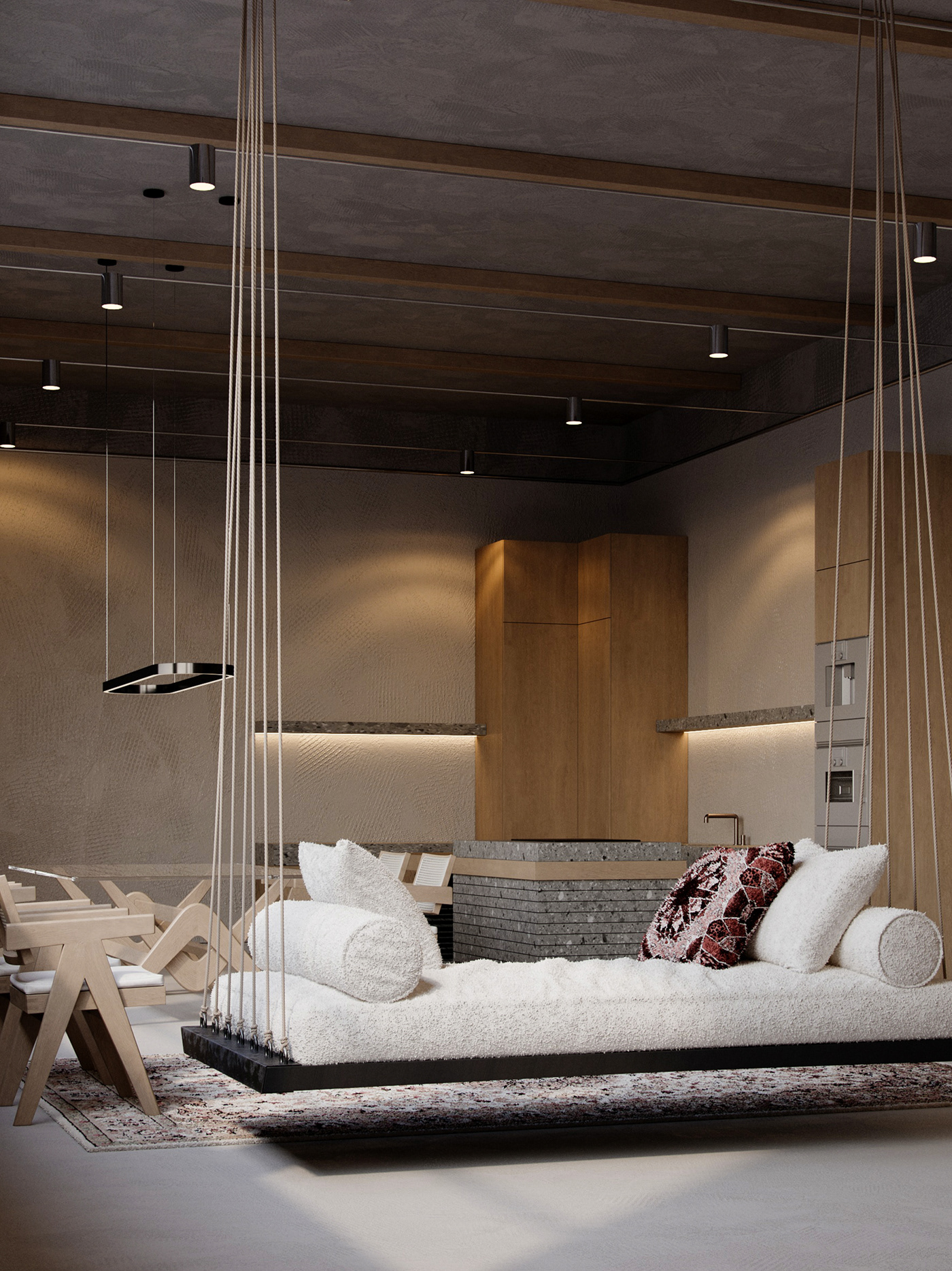 Interior visualization interior design  architecture Render CGI living room corona 3ds max archviz