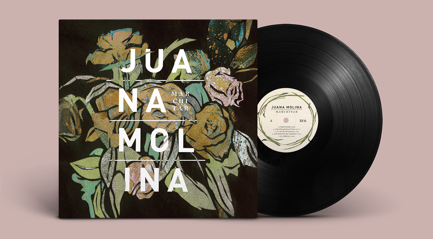 juana molina LP vinyl record papercutting cosgaya catedra cosgaya Flowers fadu Album vinilo tipografia