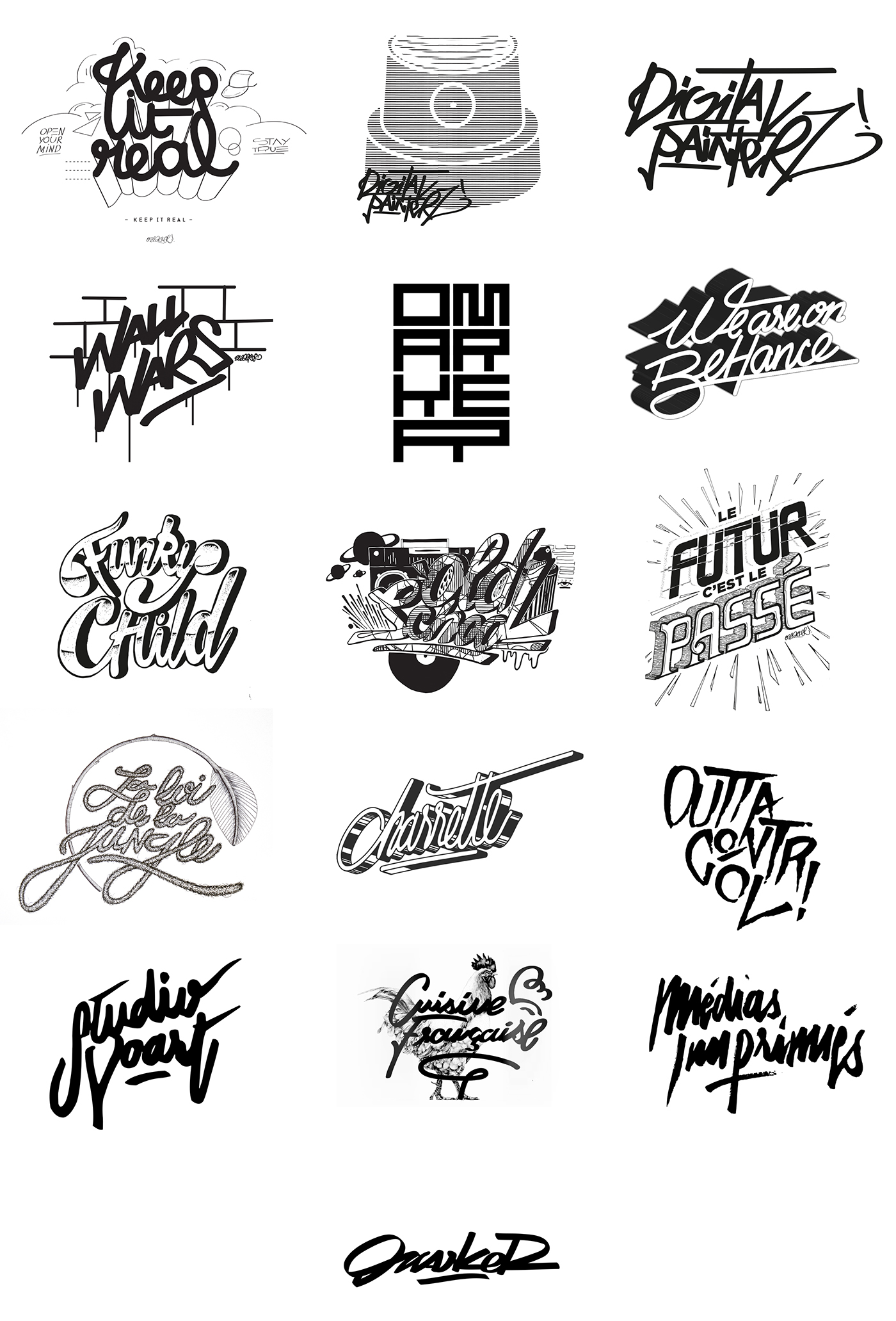 handtype lettering Calligraphy   logo studiovoart OMARKER typography   font identity brand