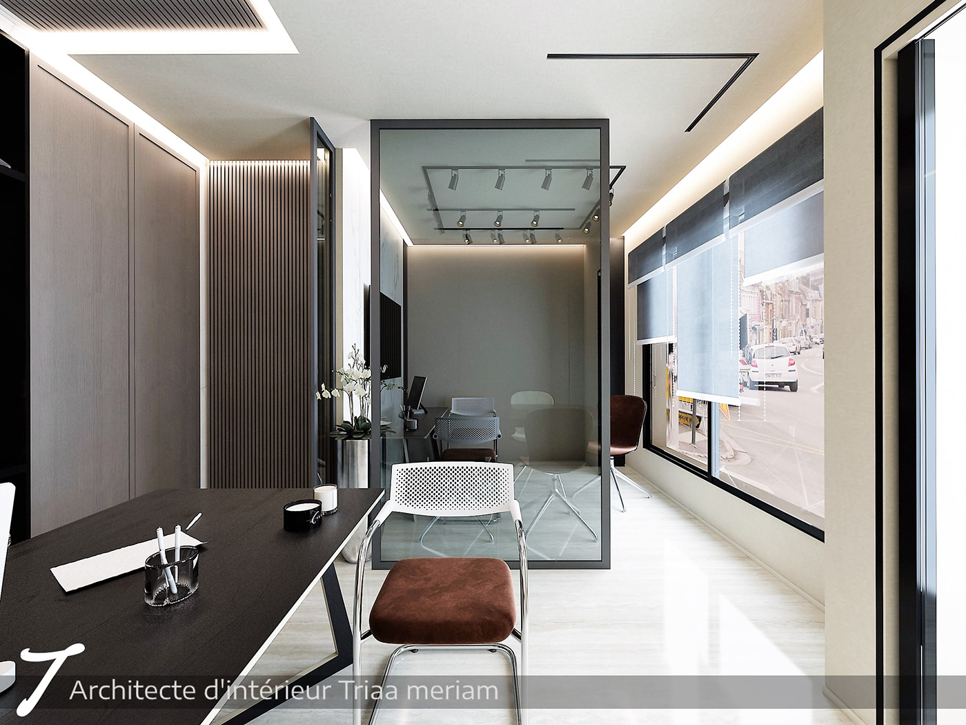 allemand bureau architecture 3D 3ds max modern visualization interior design  Render exterior