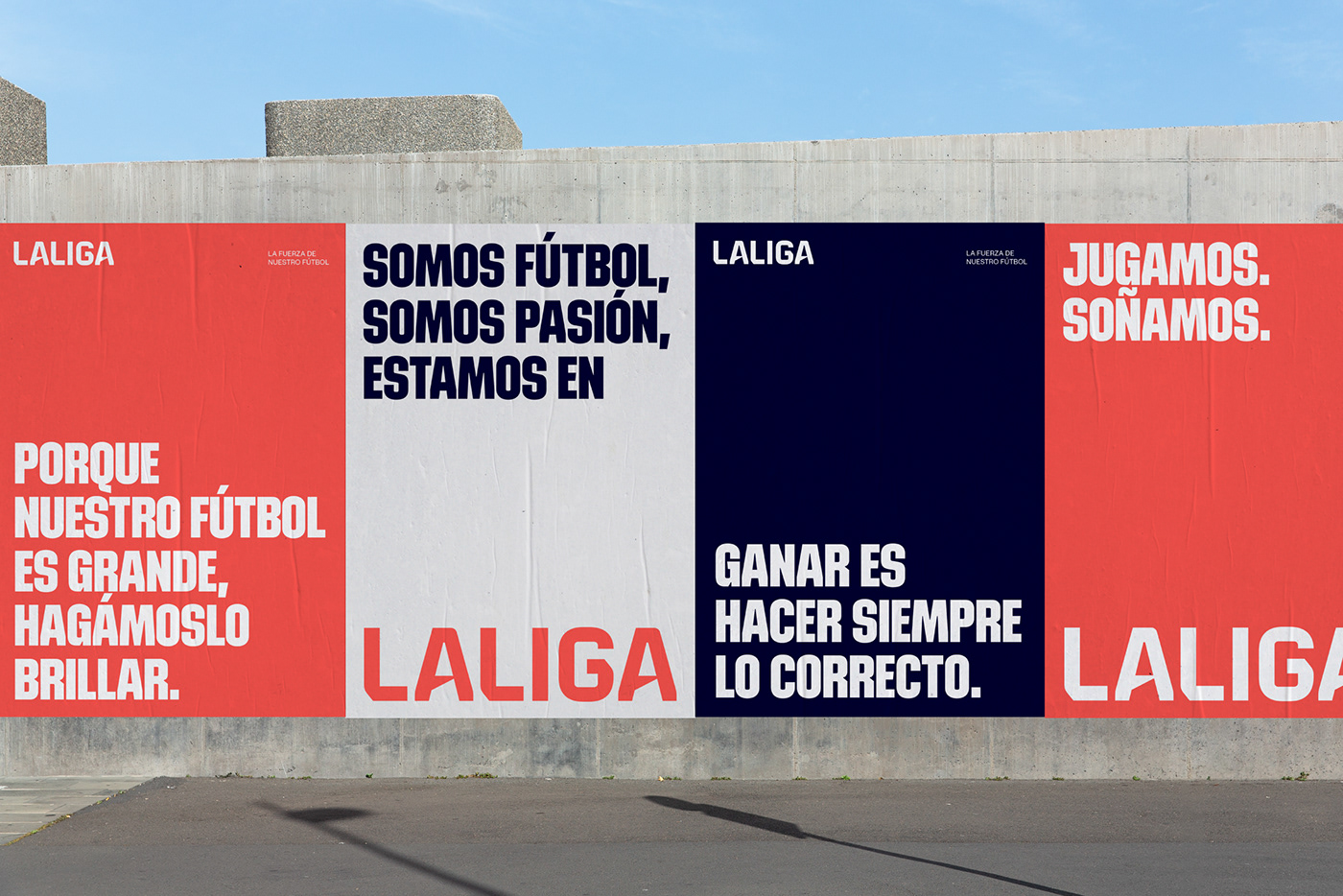 laliga visual identity type design wordmark Logo Design brand identity sports football design