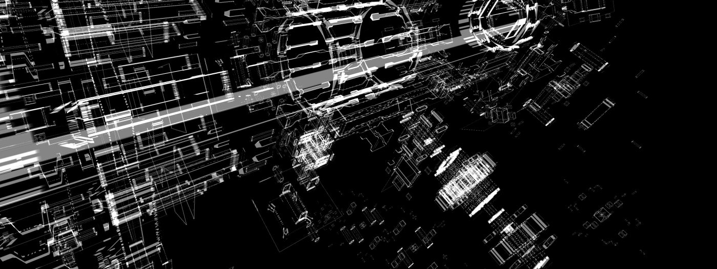 Cyberpunk vvvv generative VJ music electronic aesthetic