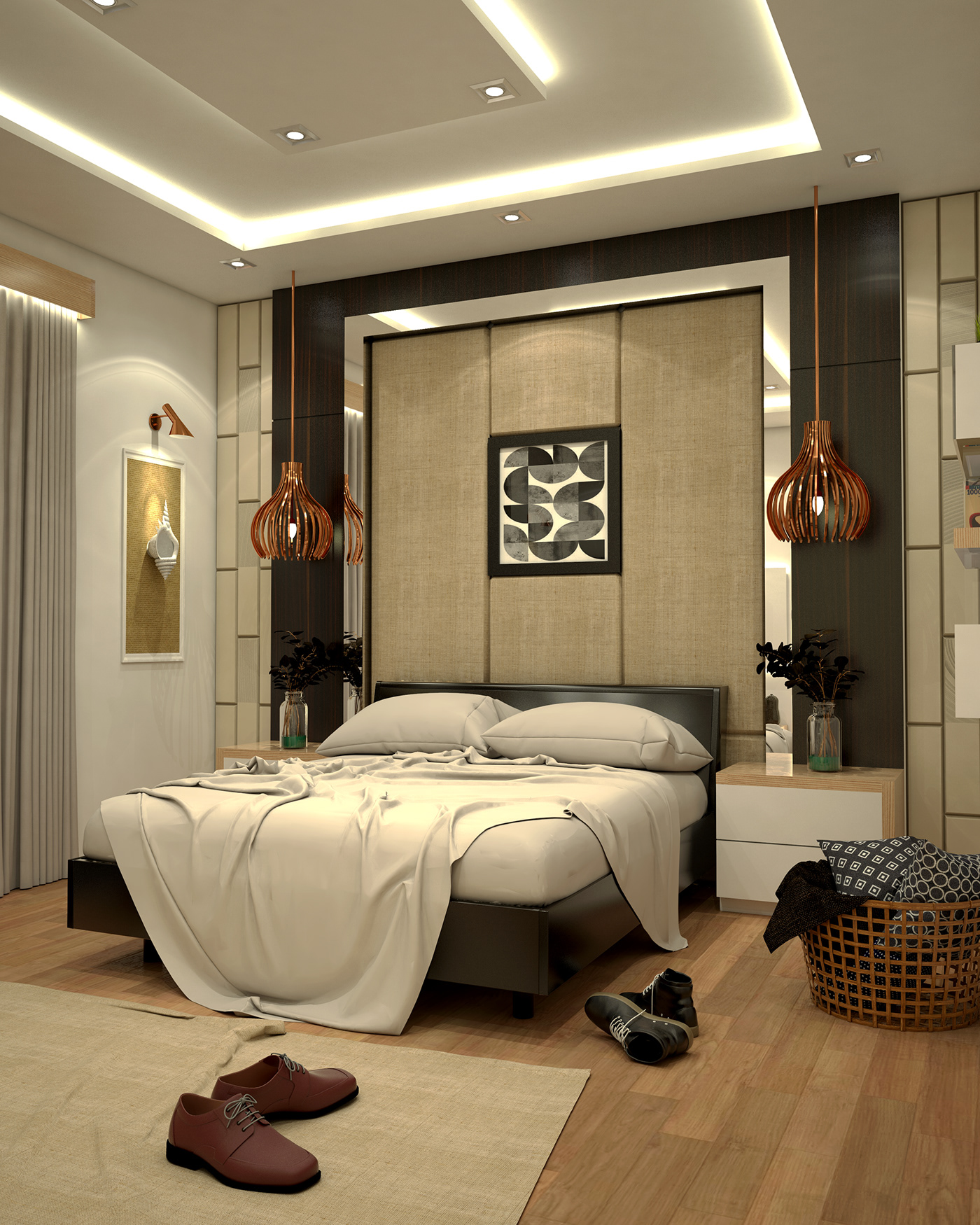 AutoCAD SketchUP architecture Interior interior design  bed room design bed room interior bed interior furniture design  room design