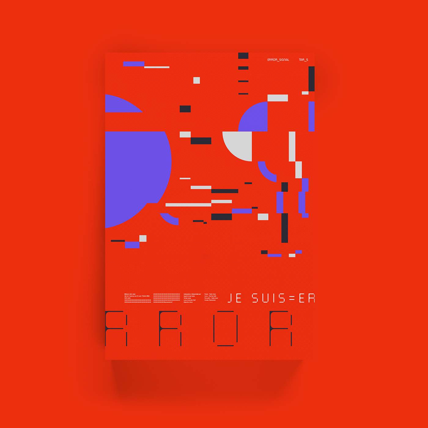 poster retrofuturisn giant ff ThreeSix type typography   geometry