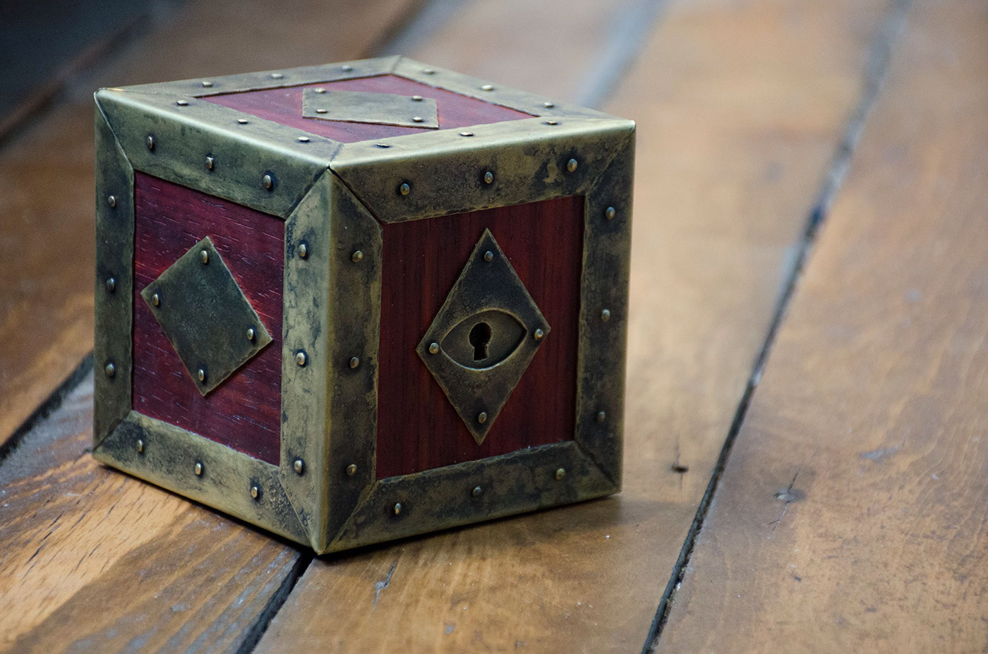 Magic   box puzzle mechanism secret wood brass cnc