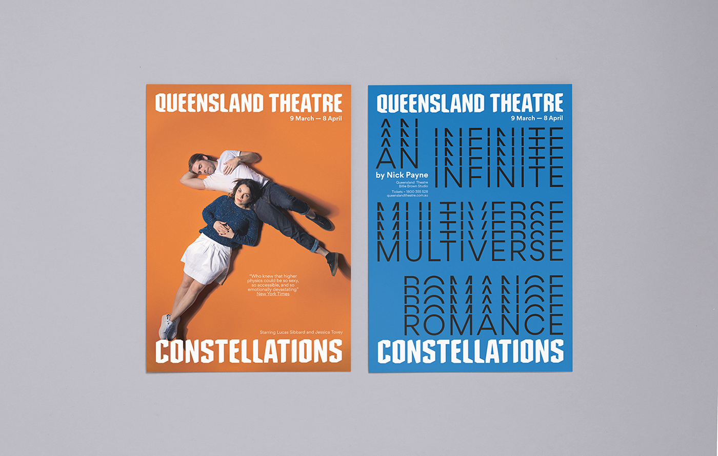 Theatre arts Musical Brisbane Australia Queensland typographic play colour Typeface