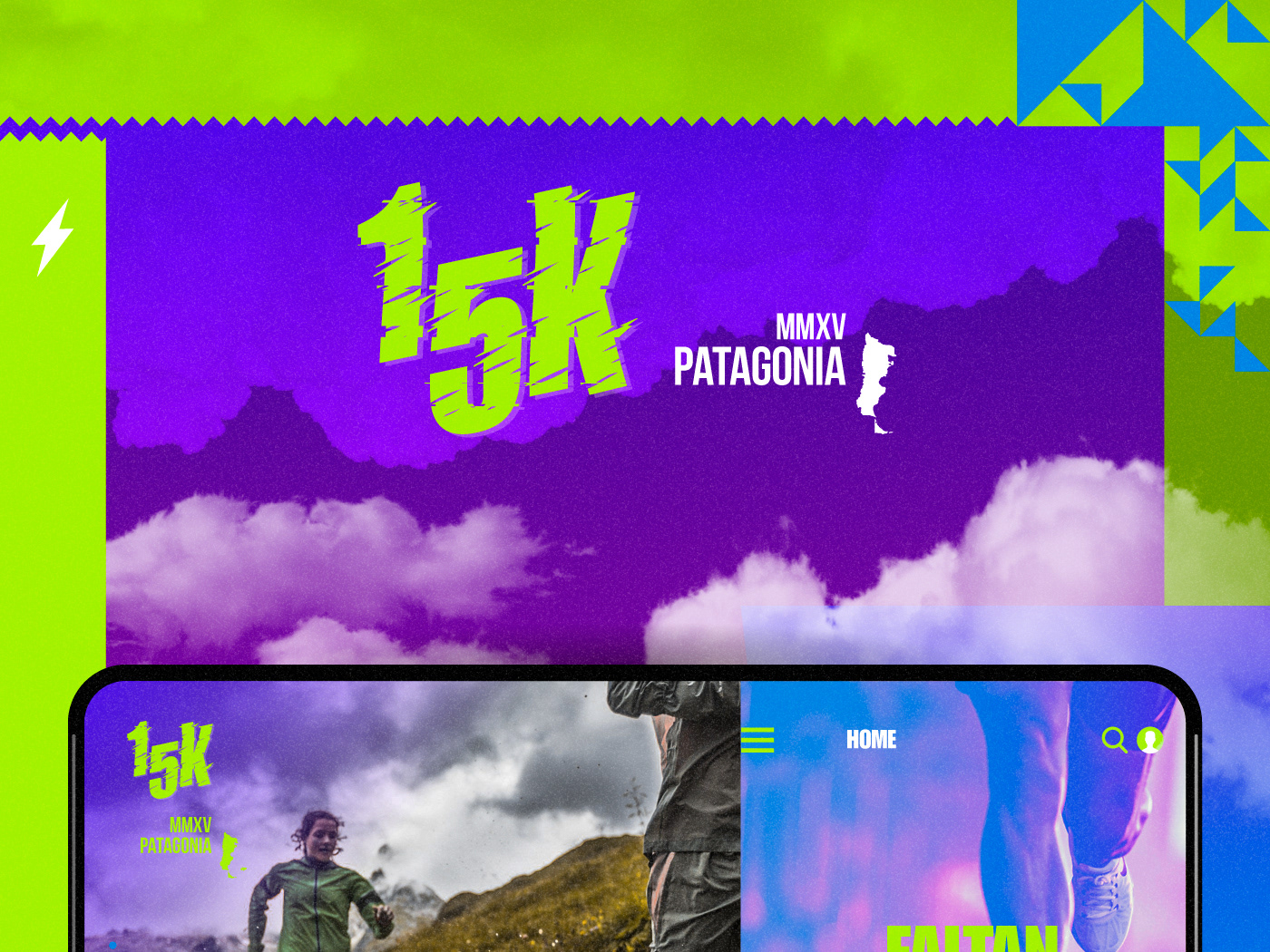 creative Web Design  UI/UX Design brand logo interfaces running run Responsive gradients