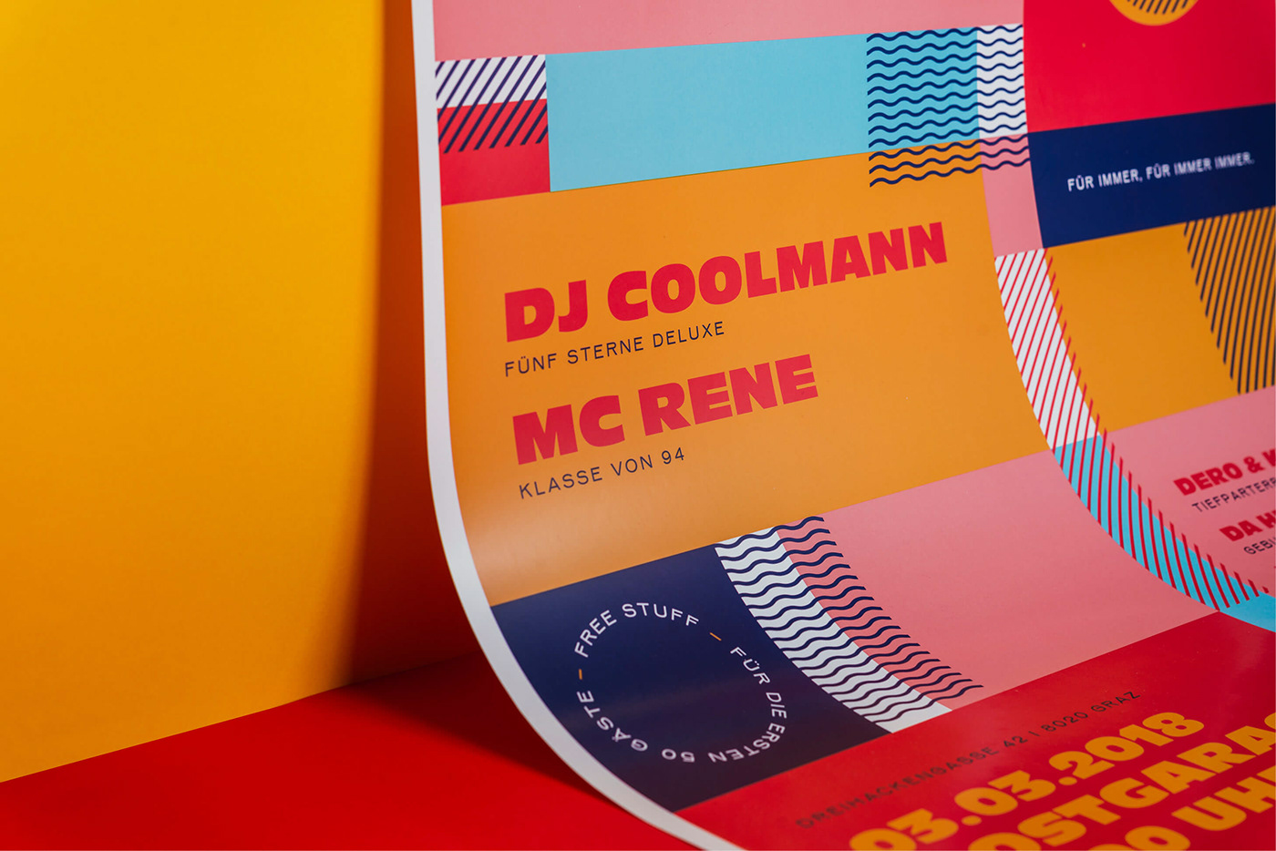 hip hop colour pattern music Event graphic design vibe bold